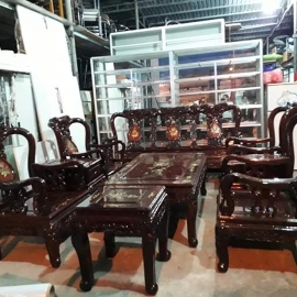 Thanh lý bộ salon gỗ cẩm lai 9 món