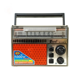 Đài Radio Pepe 310BT pin năng lượng mặt trời, nghe nhạc Bluetooth, TF, USB tặng USB 200 bài hát