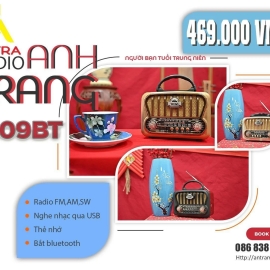 Đài Radio NNS 8109BT cổ điển, đầy đủ chức năng đài radio, nghe nhạc siêu hay, âm thanh sắc nét